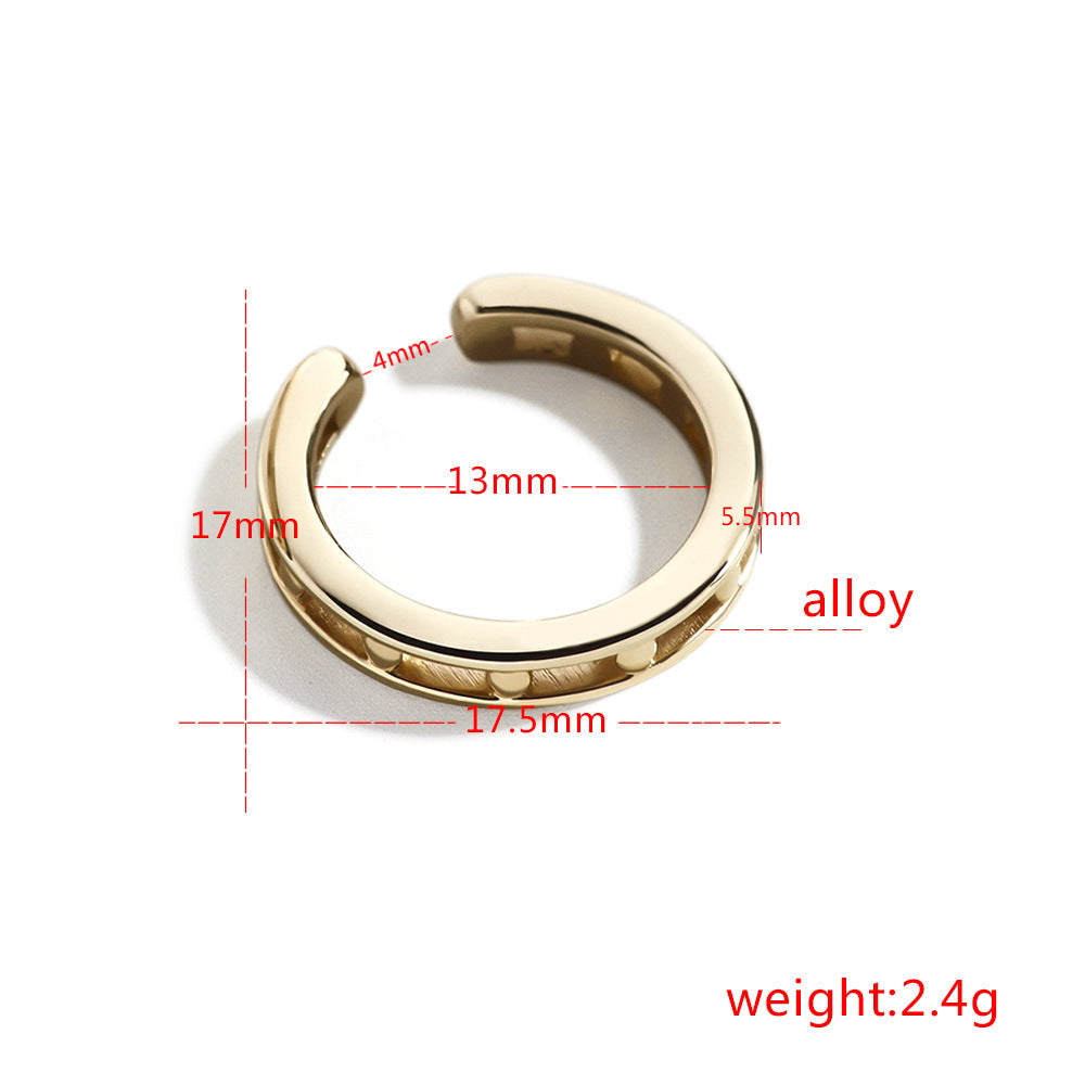 Image du produit Alloy pin rhinestone stud earrings