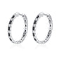 🌟 Élégantes Boucles d'Oreilles en Zircon Noir - Design Minimaliste, Style Raffiné pour Sublimer Votre Look Quotidien