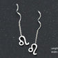 Élégantes Boucles d’Oreilles Constellation - Design Ondulé Raffiné, Sublimez Votre Style avec Une Touche Astrale