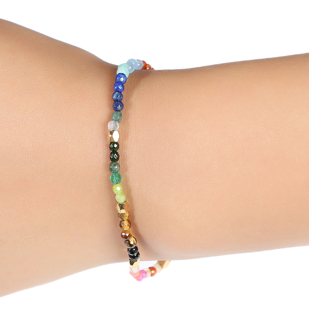 Image du produit 12 Constellations Seven Chakras Colored Stones Bracelet