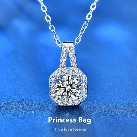 ✨ Élégant Collier en Argent S925 avec Moissanite - Luxe Intemporel, Éclat Exquis pour Sublimer vos Tenues ✨