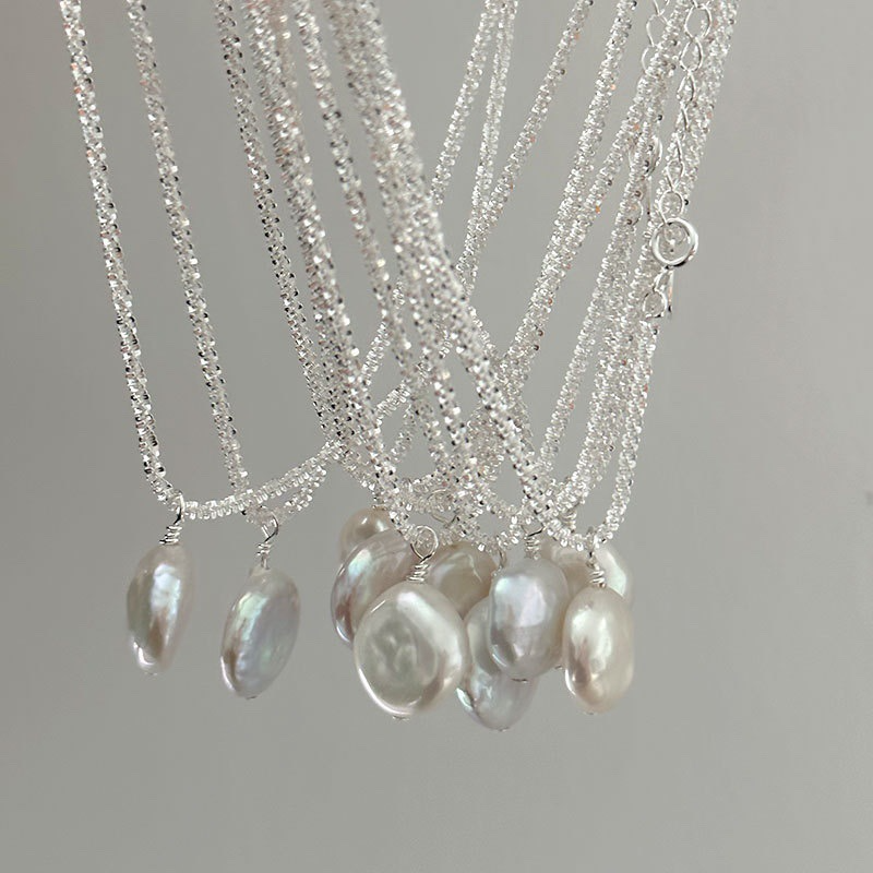 Comment ça sonne : 🌟 Collier Élégant en Argent Sterling S925 - Perle Baroque, Sophistication Intemporelle?En espérant que cela réponde à vos attentes. 🎁