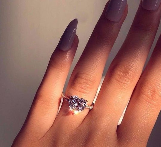 Image du produit Bague Cœur AAA Zircon Incrustée – Élégance et Raffinement pour une Occasion Spéciale 💎💍