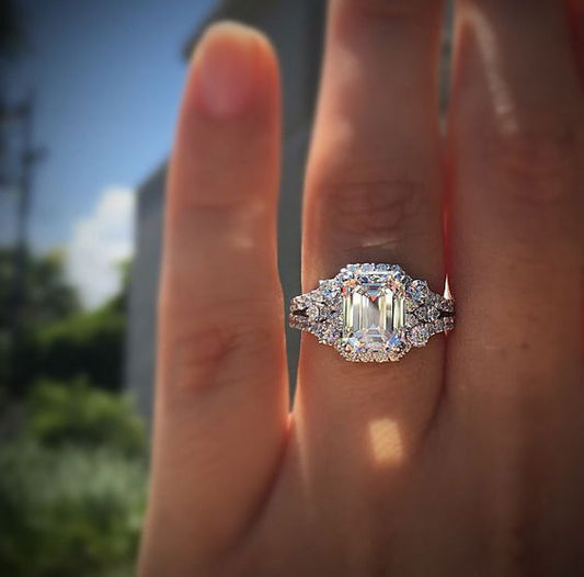 Image du produit Bague Princesse Carrée avec Diamant de Simulation – Élégance et Sophistication 💍✨
