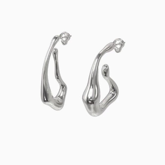 ✨ Boucles d'Oreilles Venom - Argent Sterling 925, Design Rétro Éclatant, Parfaites pour Éblouir en Toutes Occasions 🌟