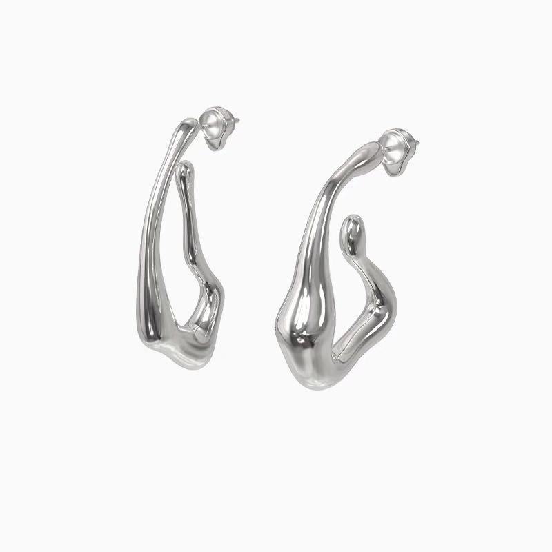✨ Boucles d'Oreilles Venom - Argent Sterling 925, Design Rétro Éclatant, Parfaites pour Éblouir en Toutes Occasions 🌟