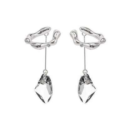 ✨ Clips d'Oreilles Vintage Élégants - Cristal Brillant, Confort Sans Perçage, Idéal pour Soirées & Occasions Spéciales