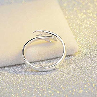Image du produit Bague Simple "Mains qui S'enlacent" – Élégance Géométrique et Design Unisexe 🤝💍