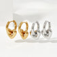 ✨ Boucles d'Oreilles  en Acier Inoxydable - Fini Brillant, Élégance Moderne, Légères et Résistantes