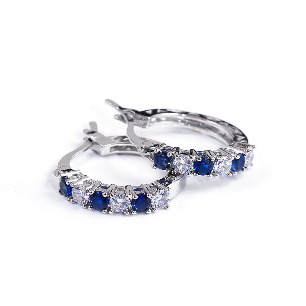 ✨ Boucles d'Oreilles en Zircon Coloré - Éclat Éblouissant, Élégance Intemporelle, Brillance Assurée 💎