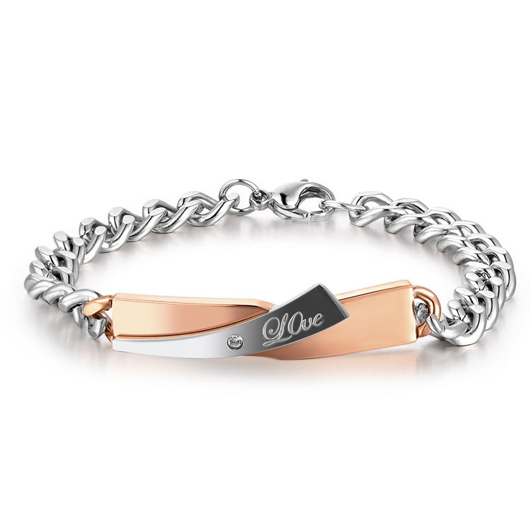 Bracelets Croisés Élégants pour Couples - Artisanat de Qualité, Symbole d'Amour Éternel et de Connexion Profonde