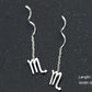 Élégantes Boucles d’Oreilles Constellation - Design Ondulé Raffiné, Sublimez Votre Style avec Une Touche Astrale