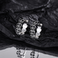 🌟 Boucles d'oreilles en argent sterling S925 - Croix rétro, Élégance intemporelle, Design Unique et Raffiné