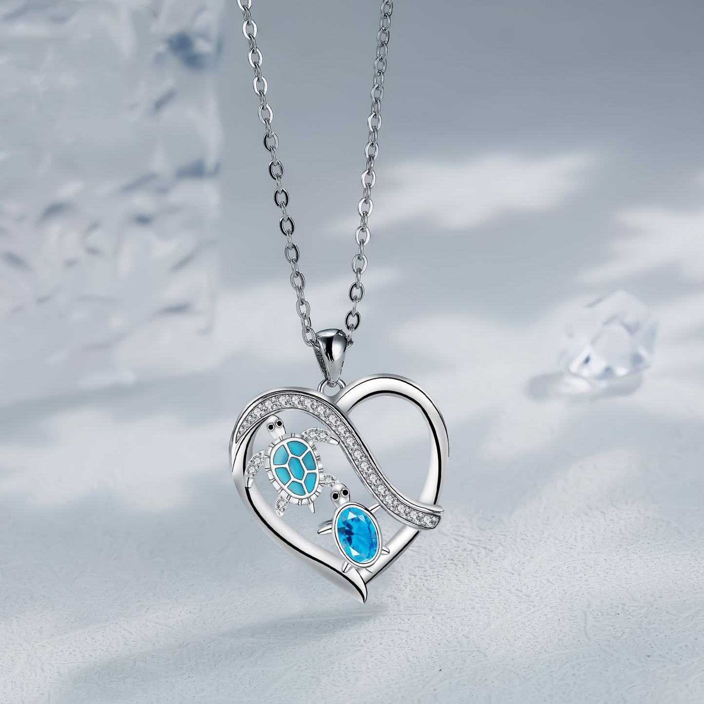 ✨ Collier Tortue Élégant - Symbole d'Amour et Protection, Cadeau Idéal pour Maman
