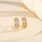 ✨ Sublimes Boucles d'Oreilles en Zircon Plaqué Or - Style Élégant, Brillance Durable, Idéal pour Toutes Occasions