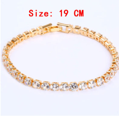 Bracelet Tennis Chic et Éclatant - Zirconia Cubique Précieux, Style Intemporel pour Hommes et Femmes
