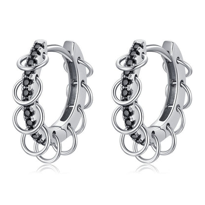 🌟 Boucles d'Oreilles Zircon Haut de Gamme - Élégance Intemporelle en Cuivre, Style Européen & Américain Unique