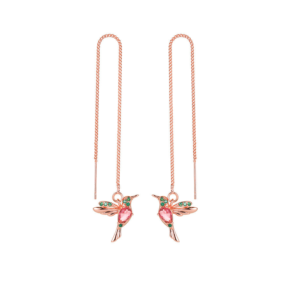 Boucles d'Oreilles Longues Colibri - Légèreté et Élégance, Parfaites pour Sublimer Votre Style ✨