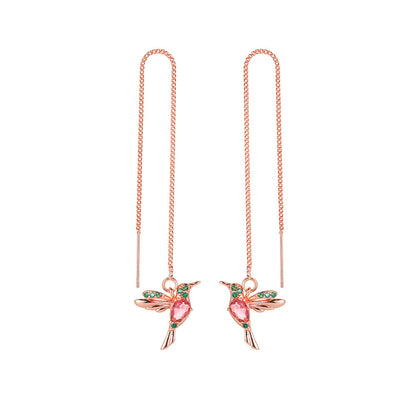 Boucles d'Oreilles Longues Colibri - Légèreté et Élégance, Parfaites pour Sublimer Votre Style ✨