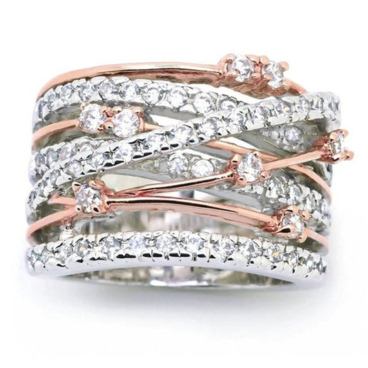 Image du produit Bague Croix Bicolore – Élégance et Style Intemporel ✨