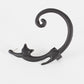 Boucles d'Oreilles Punk Chat avec Ear Cuff - Style Rebelle,