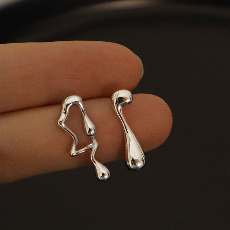 Image du produit Asymmetric Lava Special Interest Light Luxury Personalized Earrings
