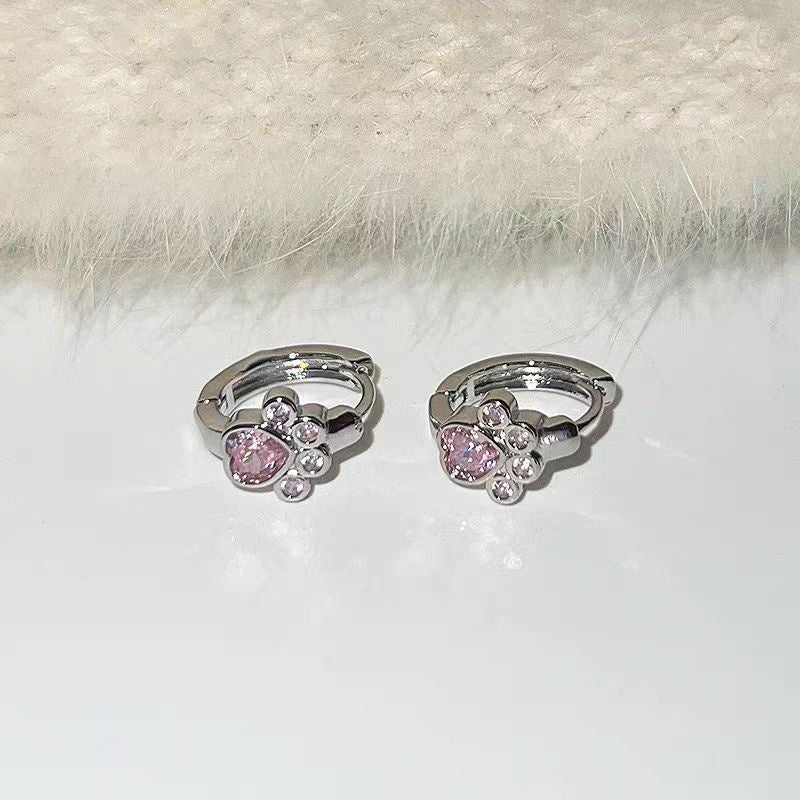 ✨ Boucles d'Oreilles Chat en Diamants - Élégance Féline, Style Raffiné & Look Unique à Porter au Quotidien 🐾