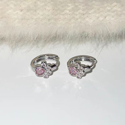 ✨ Boucles d'Oreilles Chat en Diamants - Élégance Féline, Style Raffiné & Look Unique à Porter au Quotidien 🐾