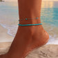 ✨ Bracelet de Cheville Bohème Chic - Multicouches Colorées, Style Ethnique, Parfait pour un Look Tendance et Unique !