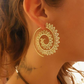 ✨ Boucles d'Oreilles Spirales en Or - Design Éblouissant, Parfaites pour Élever Votre Style avec Élégance !
