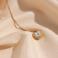 ✨ Pendentif Amour Élégant - Acier Inoxydable Plaqué Or 18k, Style Vintage Chic pour Sublimer Votre Look