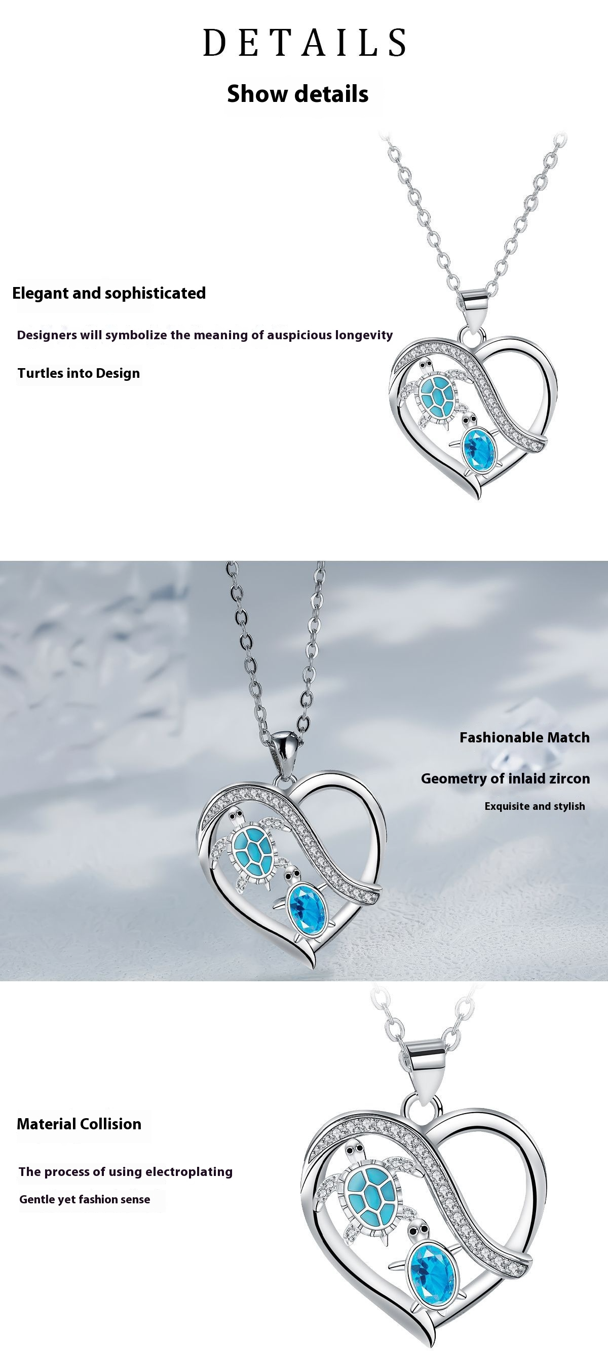 ✨ Collier Tortue Élégant - Symbole d'Amour et Protection, Cadeau Idéal pour Maman