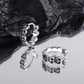 🌟 Boucles d'oreilles en argent sterling S925 - Croix rétro, Élégance intemporelle, Design Unique et Raffiné