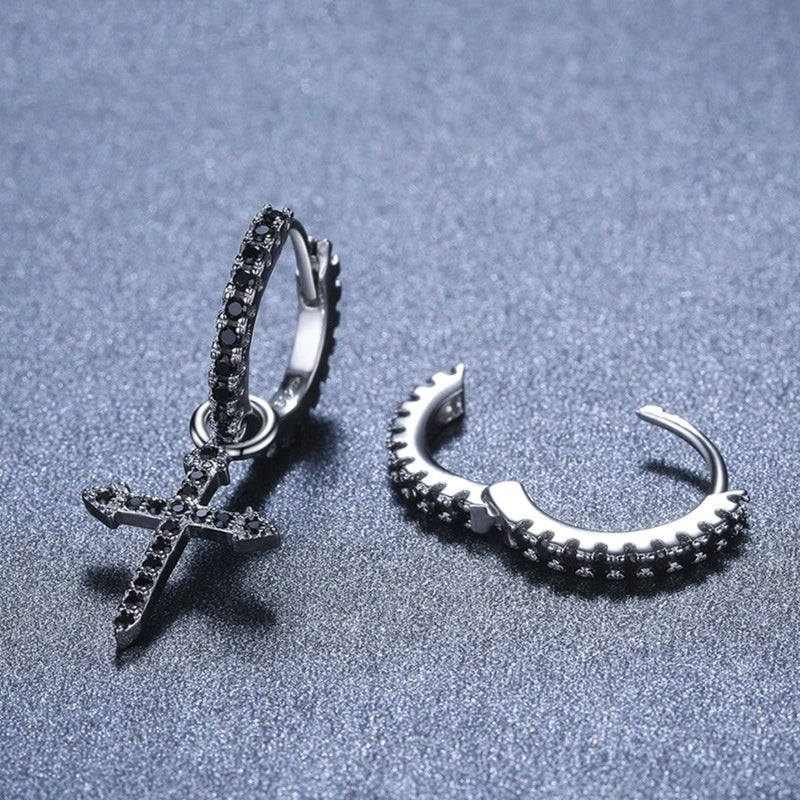 ✨ Boucles d'Oreilles Chic en Zircon - Design Original en Cuivre, Idéales pour un Look Tendance et Distinctif