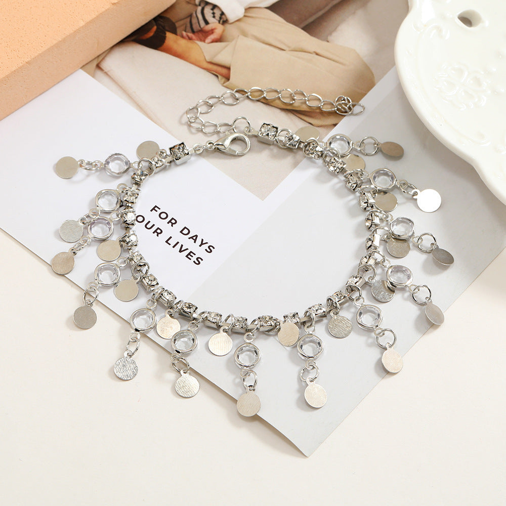 🌟 "Bracelet de Cheville Élégance Boho – Sublimez Votre Style à la Plage 🌴✨