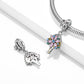🌸 Pendentif Élégant en Argent 925 - Accessoire DIY pour la Fête des Mères, Cadeau Unique et Personnalisé