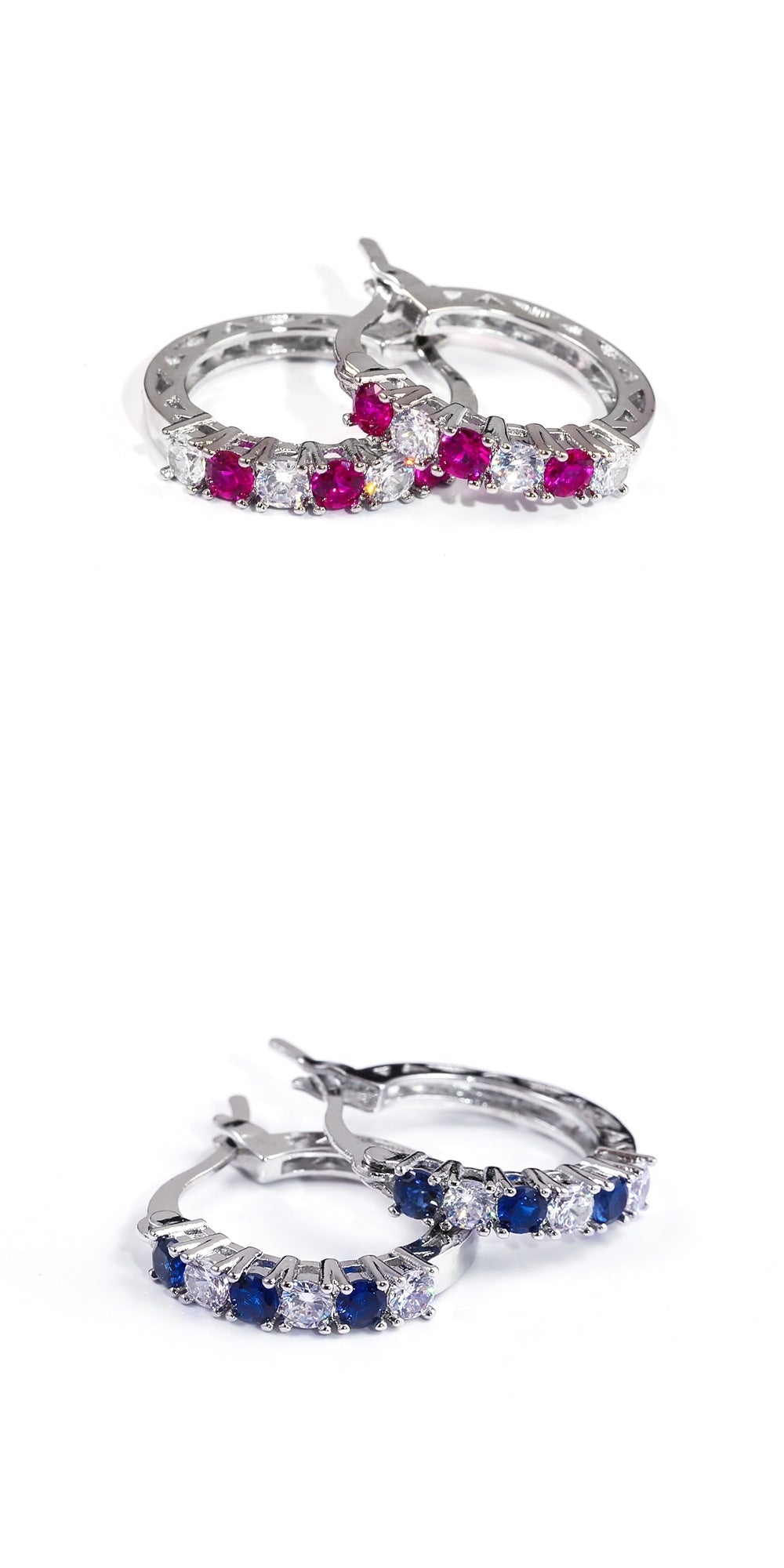 ✨ Boucles d'Oreilles en Zircon Coloré - Éclat Éblouissant, Élégance Intemporelle, Brillance Assurée 💎