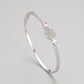 ✨ Bracelet Trèfle Élégant en Argent S925 - Style Coréen Raffiné, Idéal pour un Look Féminin Chic et Sophistiqué