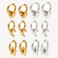 ✨ Boucles d'Oreilles  en Acier Inoxydable - Fini Brillant, Élégance Moderne, Légères et Résistantes