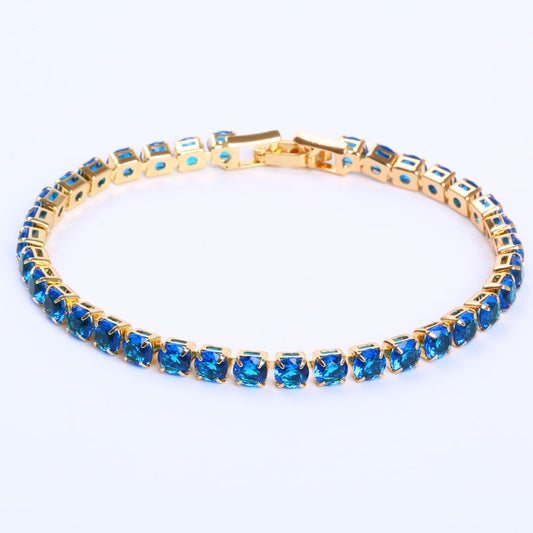 Bracelet Tennis Chic et Éclatant - Zirconia Cubique Précieux, Style Intemporel pour Hommes et Femmes