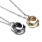 Collier Couple en Acier Inoxydable - Design Élégant, Résistant à l'Eau, Idéal pour les Amoureux !