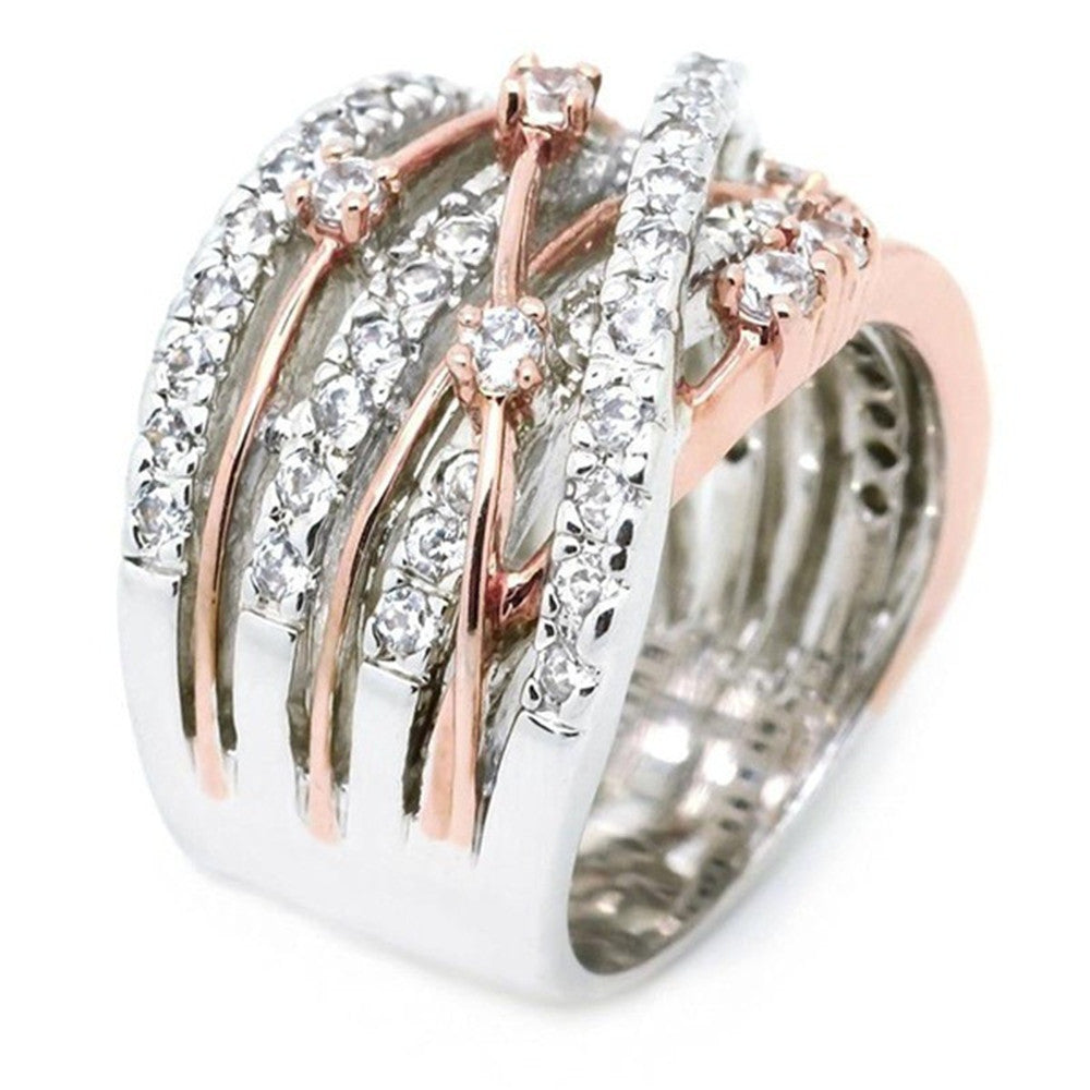 Image du produit Bague Croix Bicolore – Élégance et Style Intemporel ✨