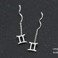 Élégantes Boucles d’Oreilles Constellation - Design Ondulé Raffiné, Sublimez Votre Style avec Une Touche Astrale