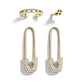 Image du produit Alloy pin rhinestone stud earrings