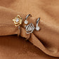 Bague Couronne Diamant Chic - Ajustable, Confortable et Élégante pour Sublimer Votre Style avec Raffinement