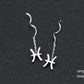 Élégantes Boucles d’Oreilles Constellation - Design Ondulé Raffiné, Sublimez Votre Style avec Une Touche Astrale