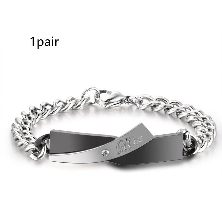 Bracelets Croisés Élégants pour Couples - Artisanat de Qualité, Symbole d'Amour Éternel et de Connexion Profonde