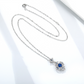 ✨ Collier Argent S925 avec Pendentif Saphir Naturel - Élégance Rétro, Parfait pour Toutes Occasions