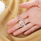 🌻 Élégant Collier Pendentif Tournesol Bicolore - Design Tendance, Parfait pour Sublimer et Illuminer Votre Décolleté