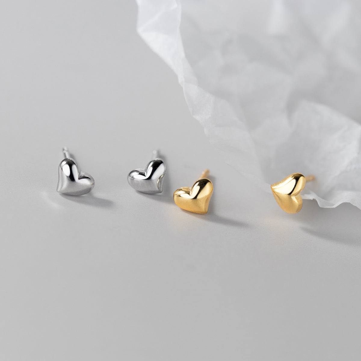 ✨ Ravissantes Boucles d'Oreilles Cœur en Argent 925 - Design Éclatant, Idéales pour Un Style Élégant au Quotidien